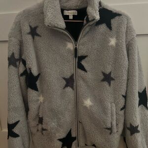 PJ Salvage Fleece Zip-Up Sweater/Jacket